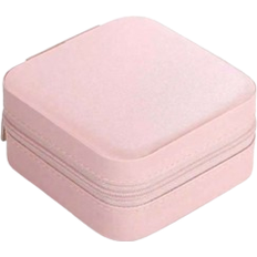 Shein 1pc Portable Jewelry Case Small Jewelry Boxes For Women Simple Home Jewelry Organizer Travel Organizer Fine Mini Storage Box For Travel Jewelry Zipper Case For Earrings Rings Necklaces Bracelets Portable Makeup Bag Cute Cosmetic Bag Back To School Essential Unforgettable Holiday Gifts Easter Gifts Bridesmaid Gifts And Summer Travel Essentials Travel Accessories Travel Must Haves Double-Layer Portable Mini Display Storage Case Cruise Essentials Back To School Supplies