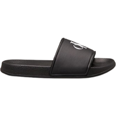 Calvin Klein Kids Logo Print Pool Slide Strandsandal - Black