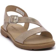 Yellow Sandals Timberland Calista Bay Golden Leather Sandals Flat Buckle - Casual