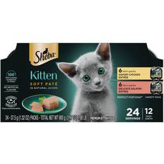 Sheba Pets Sheba Kitten Paté Multipack Chicken and Salmon 900g 24-pack