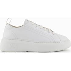 Armani Exchange Chunky Leather Sneakers - White
