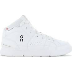 On Faux Leather Shoes On Running The Roger Clubhouse Mid Sneakers - White