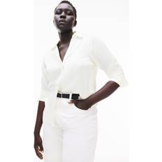 H&M Cream V-Neck Blouse - Ladies