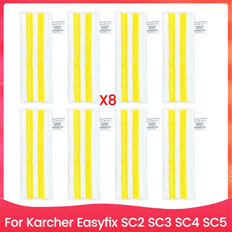 8PCS Steam Mop Cloths for Karcher SC2 SC3 SC4 SC5