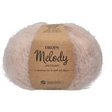 Yarn & Needlework Supplies Drops Design Melody Uni Colour Rose Water 140m