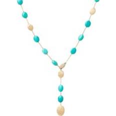 Diamond Necklaces Marco Bicego Siviglia 18ct Yellow Gold Turquoise Diamond Necklace