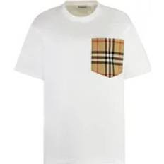 Burberry Dam Kläder Burberry Bomull Räfflad Crew-Neck T-shirt -