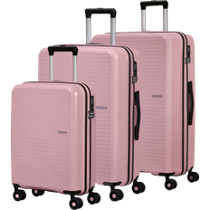 American Tourister Divider Suitcase Sets American Tourister Summer Hit Luggage Set Blossom Pink