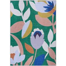 Elements Fieldsley Floral Multicolour, Green 120x170cm