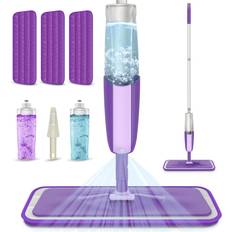 Flat Mops Mexerris Microfibre Spray Mop Floor Cleaning 2 Bottles