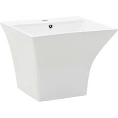 vidaXL Wasbak Wandgemonteerd 500 x 450 x 410 mm Keramiek Wit