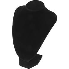 Black - Women Jewellery Stands Sodial Mannequin Bust Jewelry Necklace Pendant Earring Display Stand Holder