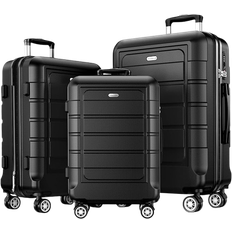 Showkoo Hard Shell Expandable Set of 3 - Black