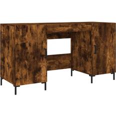 Möbler vidaXL 829553 Smoked Oak Skrivbord 50x140cm