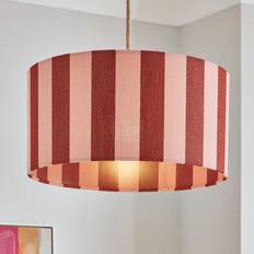Dunelm Beatrice Stripe Shallow Orange Umber & Pink Shade ∅ 45cm