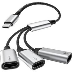 TiMOVO USB C - 3 USB C Adapter M-F