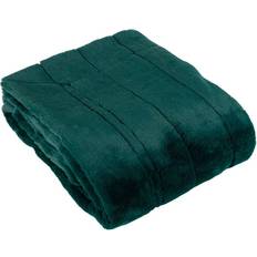 Paoletti Empress Alaskan Faux Fur Throw Blankets Green (180x130cm)
