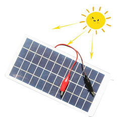 Jojomino 5W 12V Polysilicon Solar Panel Waterproof