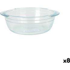 Transparent Serving Platters & Trays Quttin Glass 1L 20 cm 8 Units Serving Platter & Tray