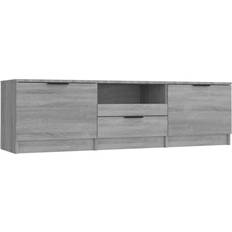 Plywood Bänkar vidaXL Cabinet Sonoma Gray TV-bänk 140x40cm