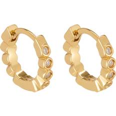 Ragbag Oda Mini Hoops Dam Creoler Örhänge - 18k Gold Plating