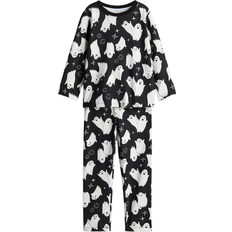 H&M Boys Printed Cotton Pyjamas - Black