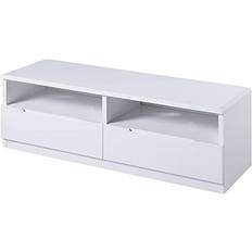 Julian Bowen Manhattan White TV Bench 130x45cm
