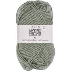 Merino extra fine Drops Design Merino Extra Fine Mix Sage Green 105m