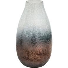 Ivyline Verre Snowdrop Frosted Slate Blue Vase 32cm