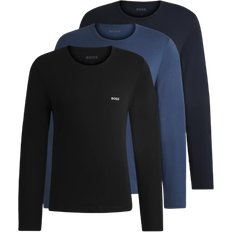 HUGO BOSS Lsshirtrn Classic Underwear T-shirts 3-pack - Black/Blue