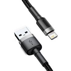 BOSHENG Gray USB Cable 0.25m for iPhone 14 13 12 11 Pro Max Xs X 8 Plus