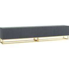 Dark grey tv unit Creative Furniture Ripple Duo Unit Dark Grey TV Bench 200x45cm