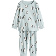 H&M Baby - Turquoise Printed Cotton Pyjamas