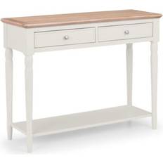 Julian Bowen Console Tables Julian Bowen Provence 2 Oak/Grey Console Table 40x110cm