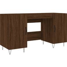 vidaXL 829547 Brown Oak Writing Desk 50x140cm