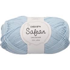 Garn & Handarbetsmaterial Drops Design Safran Uni Colour Powder Blue 160m