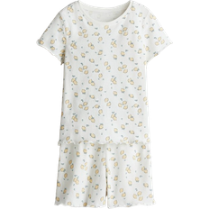 Nachtwäsche H&M Cotton Pyjamas - White/Lemons (1129260027)