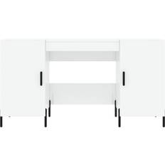 vidaXL 829558 White High Gloss Skrivebord 50x140cm