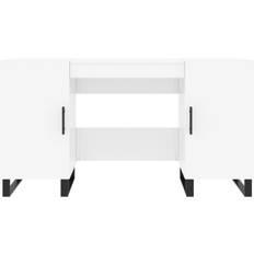 vidaXL 829574 White High Gloss Skrivebord 50x140cm