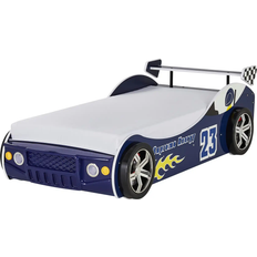 Kinderzimmer Stella Trading Autobett Energy MDF Blau gemustert 90 105x225cm