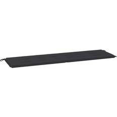 vidaXL 180x50x3cm Garden Bench Stolsdyna Svart (180x50cm)