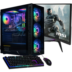 MeinPC Gaming PC complete set Intel Core i9 12900K - GeForce RTX 4060 8GB - 2TB SSD - 32GB DDR4 - Windows 11 - WLAN - 27" TFT 2K 1ms 100Hz - keyboard/mouse