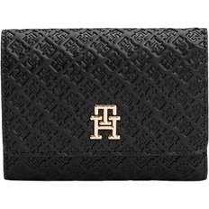 Tommy Hilfiger Debossed Trifold Wallet - Black