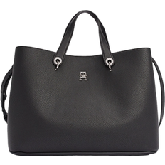 Tommy Hilfiger Emblem Satchel - Black