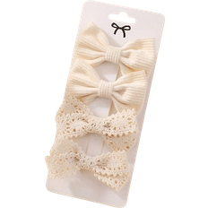 Beige Hair Clips Shein SHEIN 4pcs Cute Butterfly Hair Clips, Children Hair Accessories For Girls