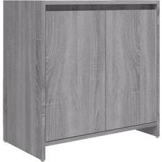 vidaXL Badkamerkast 60 x 33 x 61 cm Bewerkt Hout Grijs
