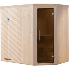 Saunas Weka Element-Ecksauna VARBERG 1 naturbelassen