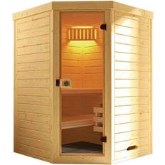 Saunas Weka Massivholz-Element-Sauna LAUKKALA 1 naturbelassen
