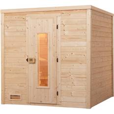 Saunas Weka Massivhaussauna BERGEN 1 naturbelassen