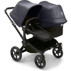 Sibling Strollers Pushchairs Bugaboo Donkey 5 Duo Black Midnight Black/Stormy Blue